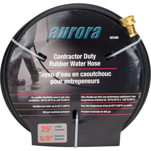 Contractor Duty Rubber Hose, Rubber, 5/8" dia. x 25' Moffatt Supply & Specialties