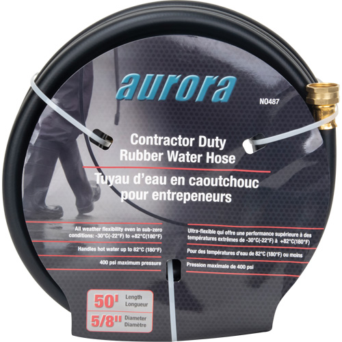 Contractor Duty Rubber Hose, Rubber, 5/8" dia. x 50' Moffatt Supply & Specialties