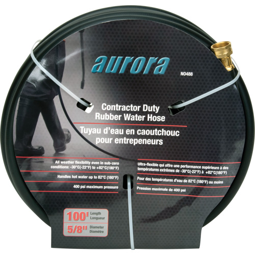 Contractor Duty Rubber Hose, Rubber, 5/8" dia. x 100' Moffatt Supply & Specialties