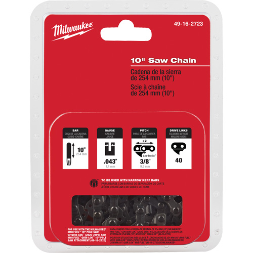 Chaîne de scie M18 Fuel 10" Moffatt Supply & Specialties