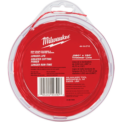 Fil de taille-bordures de 0,08" x 150' Moffatt Supply & Specialties