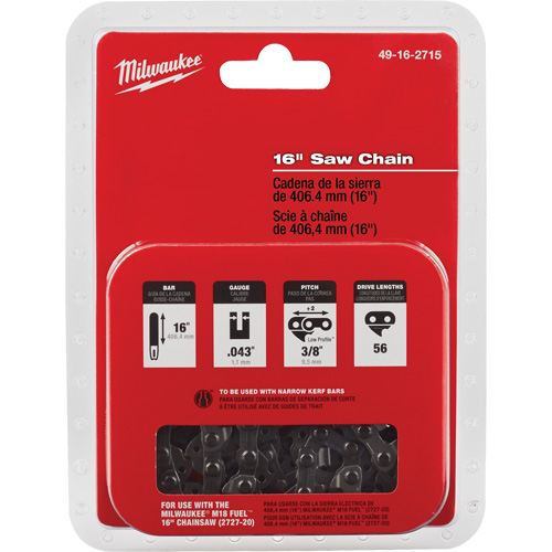 Chaîne de rechange pour scie de 16" Moffatt Supply & Specialties