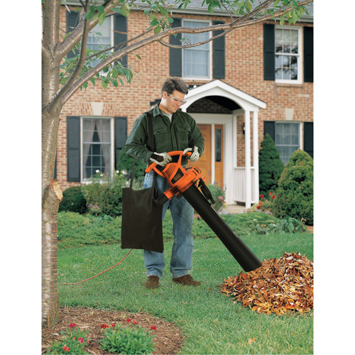 Souffleur/aspirateur/broyeur de feuilles, Vitesse d'air 210 mi/h, &eacute;lectrique Moffatt Supply & Specialties