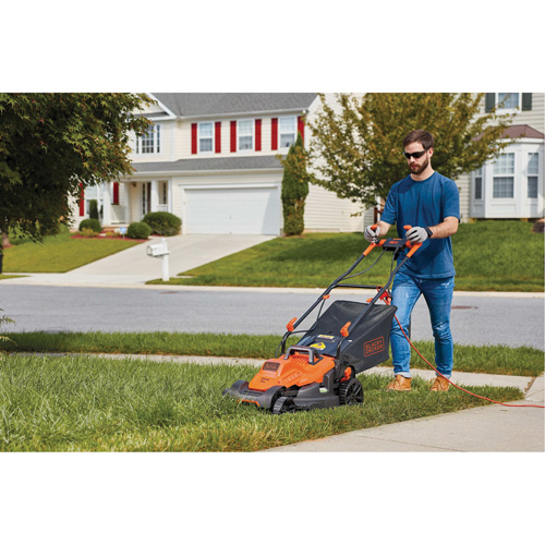 Lawn Mower with Comfort Grip Handle, Push Walk-Behind, Electric, 17" Cutting Width Moffatt Supply & Specialties