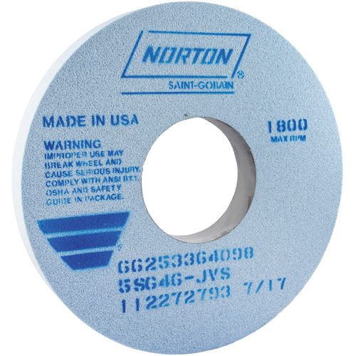 Tool Room Wheel, Type 01, Ceramic Alumina, 14" x 1-1/2" Moffatt Supply & Specialties