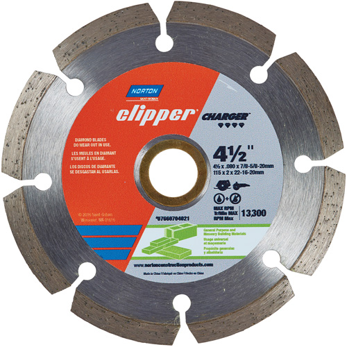 Lame de scie segment&eacute;e Clipper Charger Moffatt Supply & Specialties
