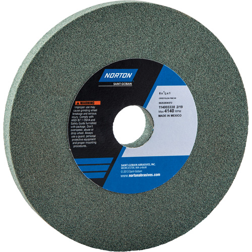 Bench Grinding Wheels - Gemini, 6" x 1/2", 1" Arbor Moffatt Supply & Specialties
