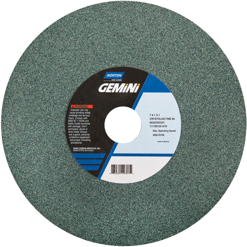 Bench Grinding Wheels - Gemini, 6" x 1", 1" Arbor Moffatt Supply & Specialties