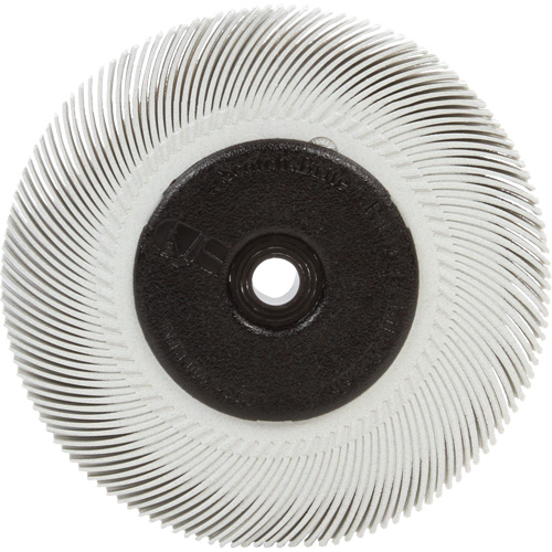 Brosse radiale en soies Scotch-Brite, C&eacute;ramique, Grain 120, 6" dia. Moffatt Supply & Specialties