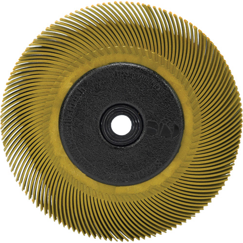 Brosse radiale en soies Scotch-Brite, C&eacute;ramique, Grain 80, 6" dia. Moffatt Supply & Specialties