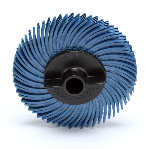 Scotch-Brite Radial Bristle Disc, Aluminum Oxide, 400 Grit, 2" Dia. Moffatt Supply & Specialties