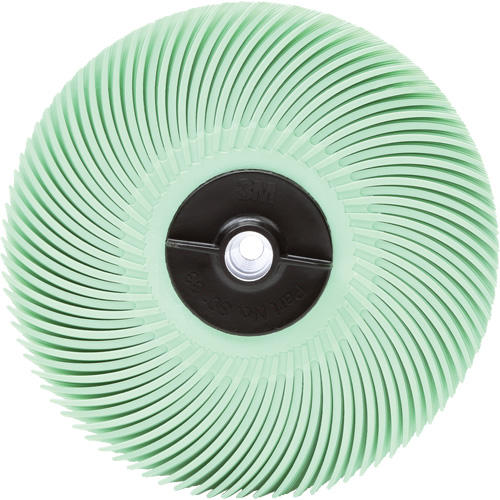 Scotch-Brite Radial Bristle Disc, Aluminum Oxide, 1 Micron Grit, 3" Dia. Moffatt Supply & Specialties
