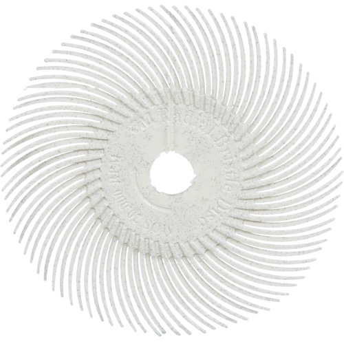 Meule en soie radiale Scotch-Brite, Oxyde d'aluminium, Grain 120, 3" dia. Moffatt Supply & Specialties