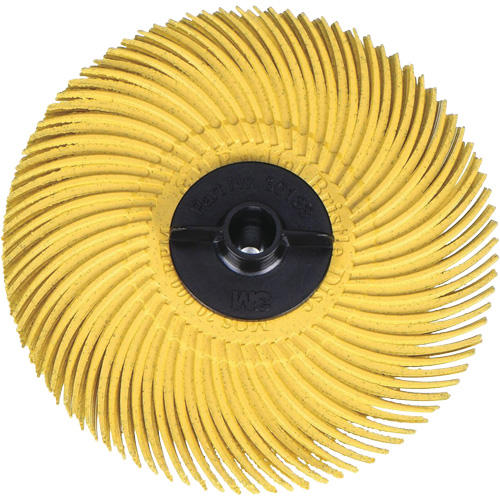 Scotch-Brite Radial Bristle Disc, Aluminum Oxide, 80 Grit, 3" Dia. Moffatt Supply & Specialties