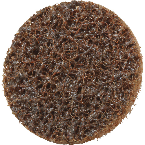 Disque de conditionnement de surface Roloc Scotch-Brite, 1-1/2" dia., Grain Cors&eacute;, Oxyde d'aluminium Moffatt Supply & Specialties