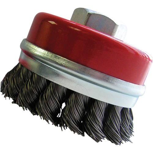 Bridled Cup Brushes, 3" Dia. x 5/8"-11 Arbor Moffatt Supply & Specialties