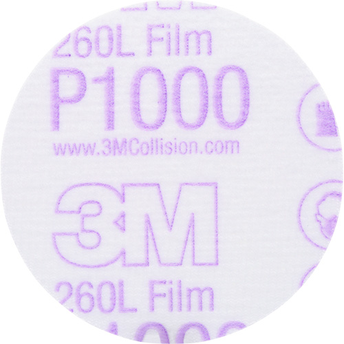 Gold Hookit Disc, 3" Dia., P1000 Grit, Aluminum Oxide, C-Weight Moffatt Supply & Specialties