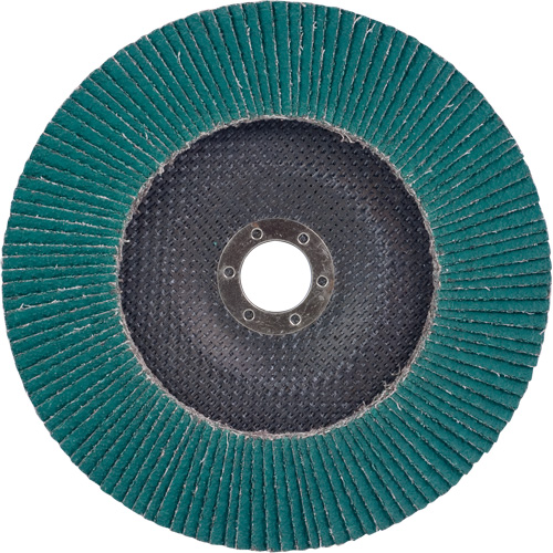 Flap Disc 577F, 7" x 5/8"-11, Type 27, 36 Grit, Zirconia Alumina Moffatt Supply & Specialties
