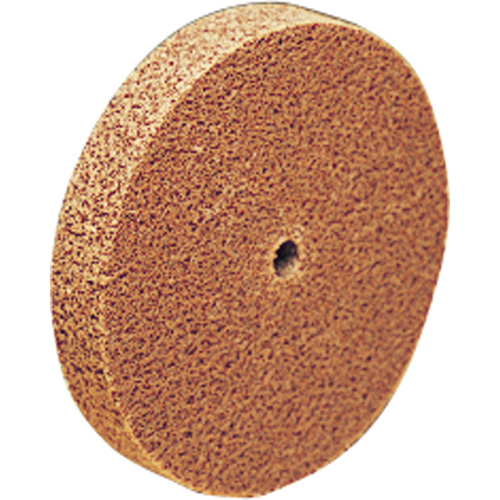Scotch-Brite Cut & Polish Unitized Wheel, 6" x 1/8", 1/2" Arbor, Coarse Grit, Aluminum Oxide Moffatt Supply & Specialties