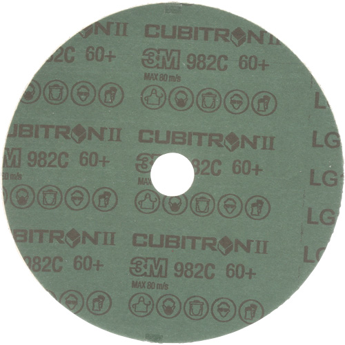 Disques en fibre mod&egrave;le 982C Cubitron II , Grain de c&eacute;ramique, 60+, 7" Dia x 7/8" Arbre Moffatt Supply & Specialties