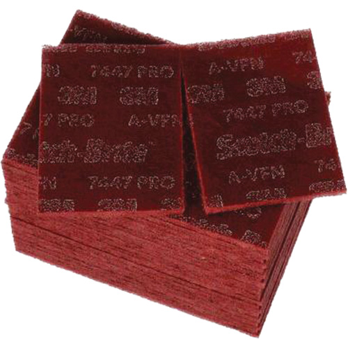 Scotch-Brite 7447 Hand Pads, Aluminum Oxide, 9" x 6", Very Fine Grit Moffatt Supply & Specialties
