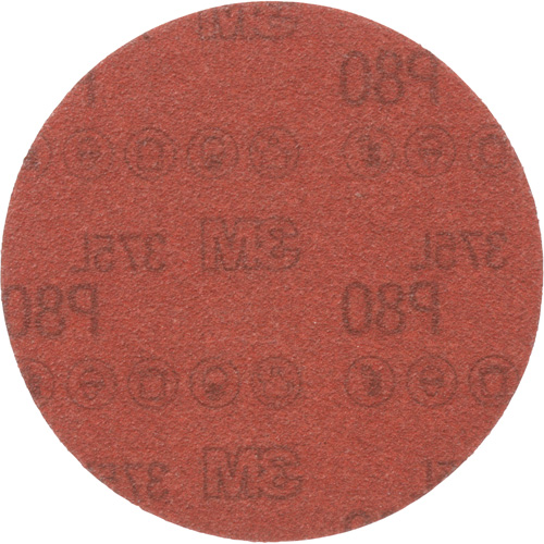 3M 375L Sanding Disc - 5", 5" Dia., P80 Grit, Aluminum Oxide Moffatt Supply & Specialties