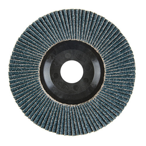 Flap Disc, 5" x 7/8", Type 27, 40 Grit, Zirconium Moffatt Supply & Specialties