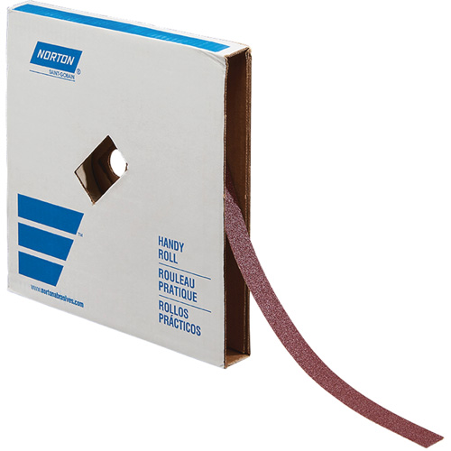 Rouleau de toile abrasive pour m&eacute;tal, Oxyde d'aluminium, 1" la x 150' lo, Grain 60 Moffatt Supply & Specialties