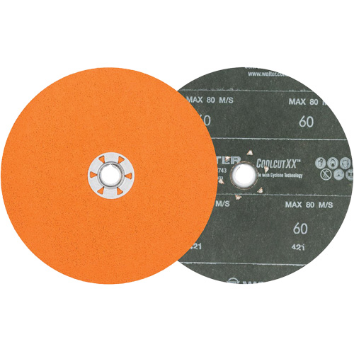 Coolcut XX Sanding Disc, 7" Dia., 60 Grit, Ceramic Moffatt Supply & Specialties