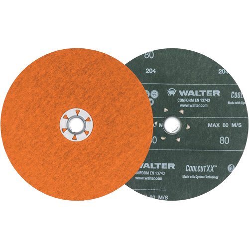 Coolcut XX Sanding Disc, 7" Dia., 80 Grit, Ceramic Moffatt Supply & Specialties