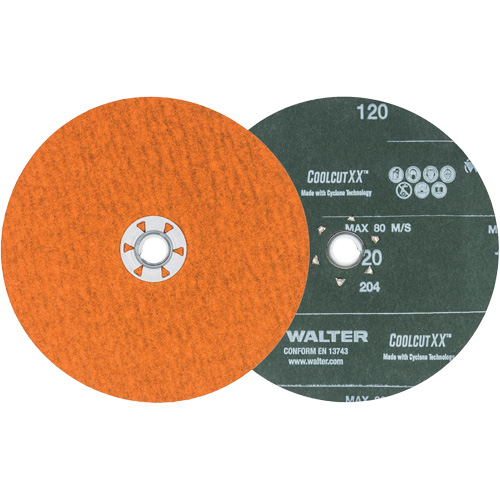 Disque de sablage Coolcut XX, 7" dia., Grain 120, C&eacute;ramique Moffatt Supply & Specialties