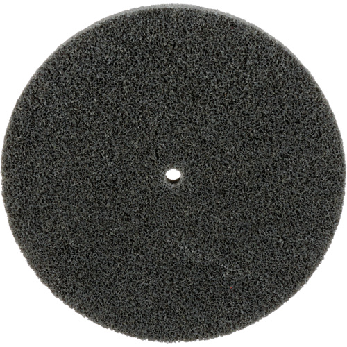 Scotch-Brite EXL Unitized Wheel, 5" x 1/2", 1/4" Arbor, Fine Grit, Silicon Carbide Moffatt Supply & Specialties
