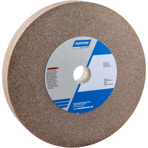 Bench Grinding Wheel, 10" x 1", 1-1/4" Arbor, 1, Aluminum Oxide Moffatt Supply & Specialties