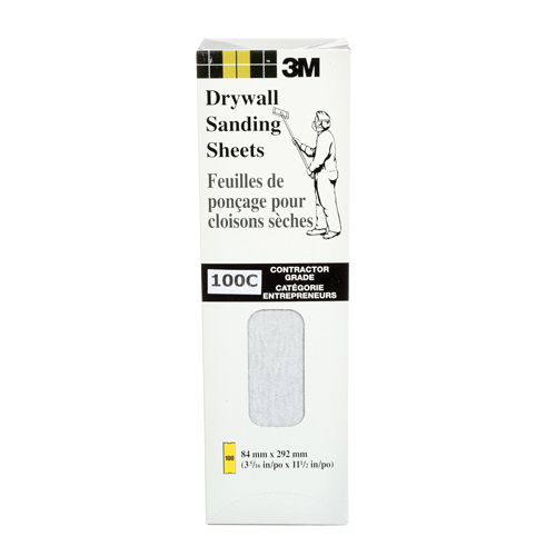 Feuille de placopl&acirc;tre frais&eacute;e Tri-M-Rite Fre-Cut, 11-1/4" x 3-5/16", Grain 100, Carbure de silicium Moffatt Supply & Specialties