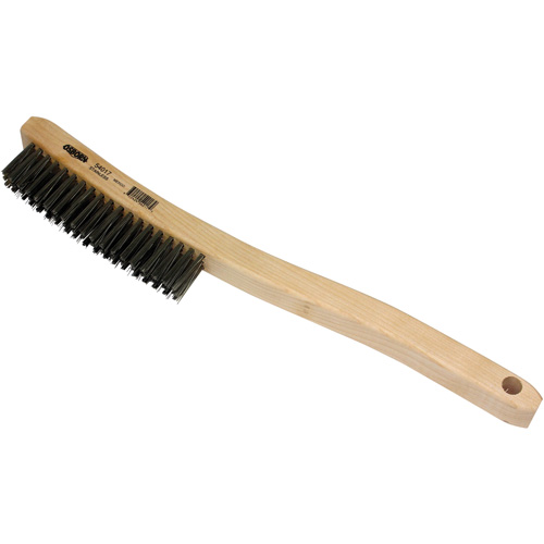 Scratch Brush, Stainless Steel, 3 x 19 Wire Rows, 13-11/16" Long Moffatt Supply & Specialties