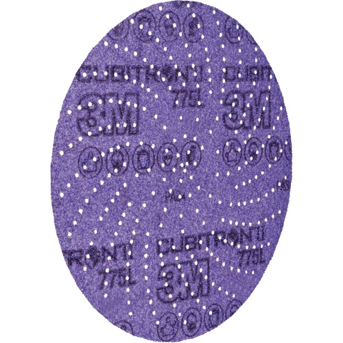 Cubitron II Hookit Film Disc 775L, 5" Dia., 80+ Grit, Ceramic, F-Weight Moffatt Supply & Specialties