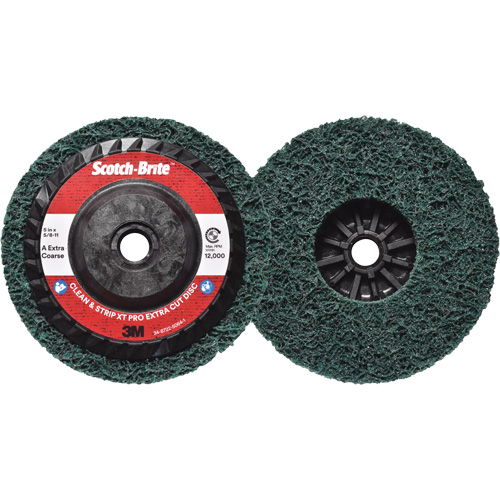 Scotch-Brite Clean & Strip XT Pro Extra Cut Disc, 5" Dia., Extra Coarse Grit, Aluminum Oxide Moffatt Supply & Specialties