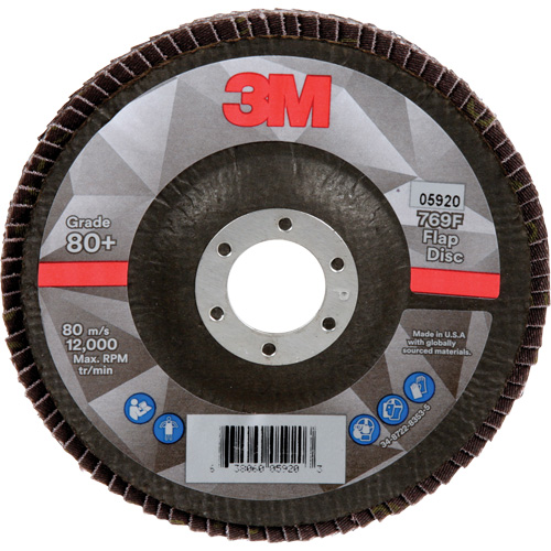 769F Flap Disc, 5" x 7/8", Type 29, 80+ Grit, Ceramic Moffatt Supply & Specialties