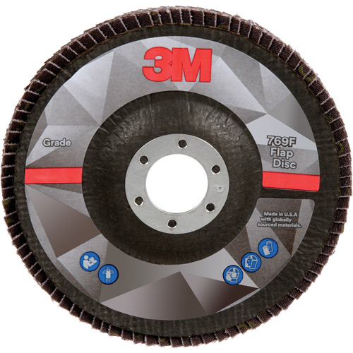 Disque &agrave; lamelles &agrave; changement rapide 769F, 5" x 7/8", Type 29, Grain 40+, C&eacute;ramique Moffatt Supply & Specialties