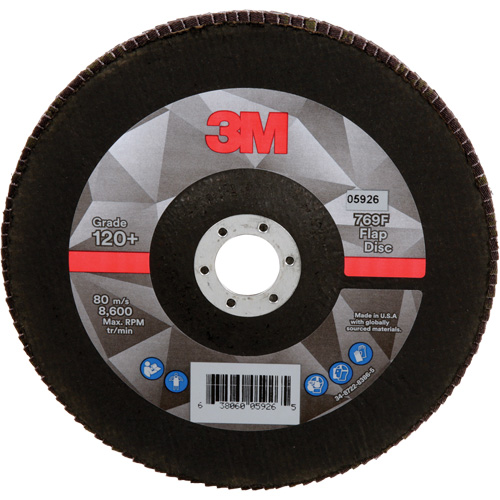 769F Quick Change Flap Disc, 7" x 7/8", Type 27, 120+ Grit, Aluminum Oxide/Ceramic Moffatt Supply & Specialties