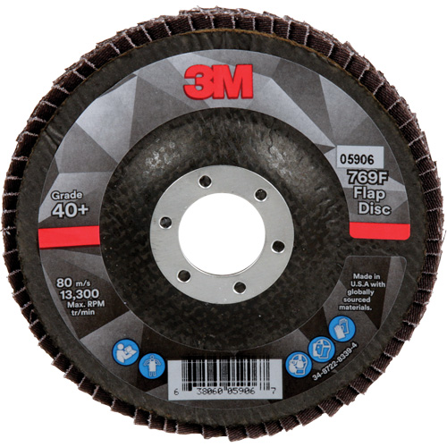 769F Quick Change Flap Disc, 4-1/2" x 7/8", Type 29, 40+ Grit, Ceramic Moffatt Supply & Specialties