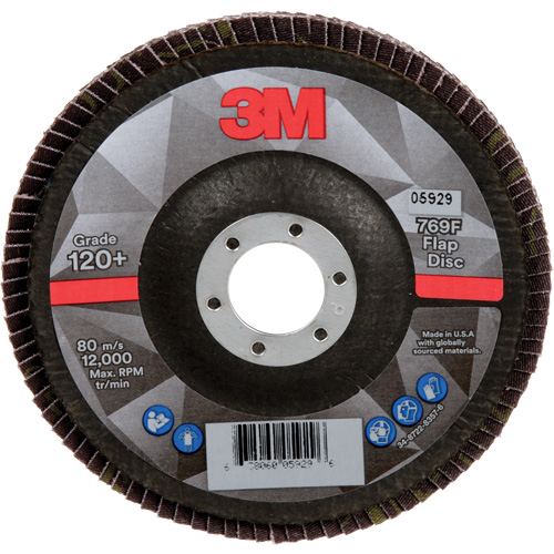 769F Quick Change Flap Disc, 5" x 7/8", Type 29, 120+ Grit, Ceramic Moffatt Supply & Specialties