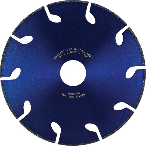 Dialast RightCut Cut-Off Wheel, 5" x 0.05", 7/8" Arbor, Type 01/41, Diamond, 12225 RPM Moffatt Supply & Specialties
