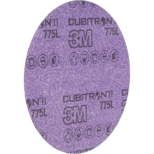 Cubitron II Hookit 775L Series Film Disc, 6" Dia., 240+ Grit, Ceramic, 3 mils Moffatt Supply & Specialties