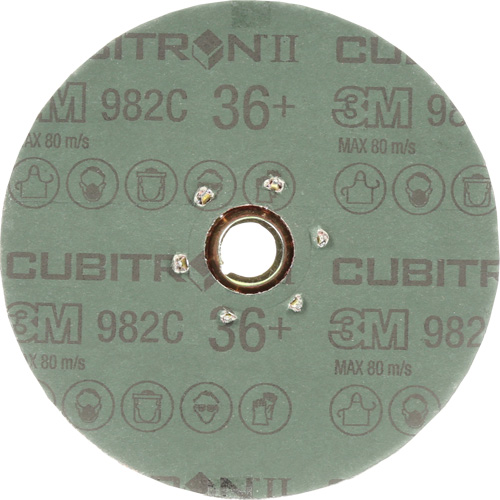 Disque en fibre 982C Cubitron II, C&eacute;ramique, 36+, 5" Dia Moffatt Supply & Specialties