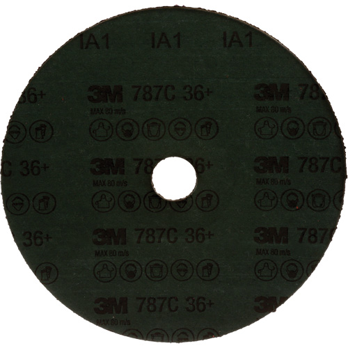 Disque en fibre 787C, C&eacute;ramique, 36+, 7" Dia x 7/8" Arbre Moffatt Supply & Specialties