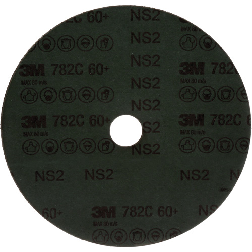 Disque en fibre 782C, C&eacute;ramique, 60+, 7" Dia x 7/8" Arbre Moffatt Supply & Specialties