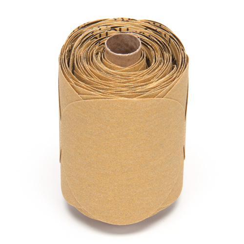 Stikit Gold Paper Disc Roll, 5" Dia., P220 Grit, Aluminum Oxide Moffatt Supply & Specialties