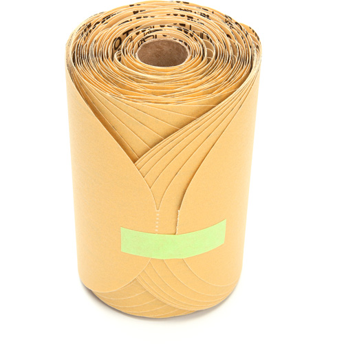 Rouleau de disques dor&eacute;s 216U Stikit, Oxyde d'aluminium, 6" la x 87' lo, Grain P220 Moffatt Supply & Specialties