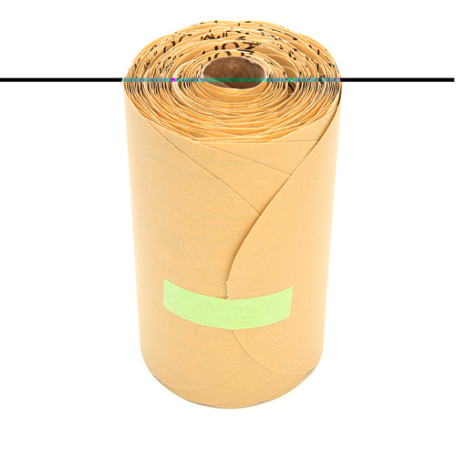 Stikit Gold Paper 216U Disc Roll, Aluminum Oxide, 6" W x 87' L, P400 Grit Moffatt Supply & Specialties